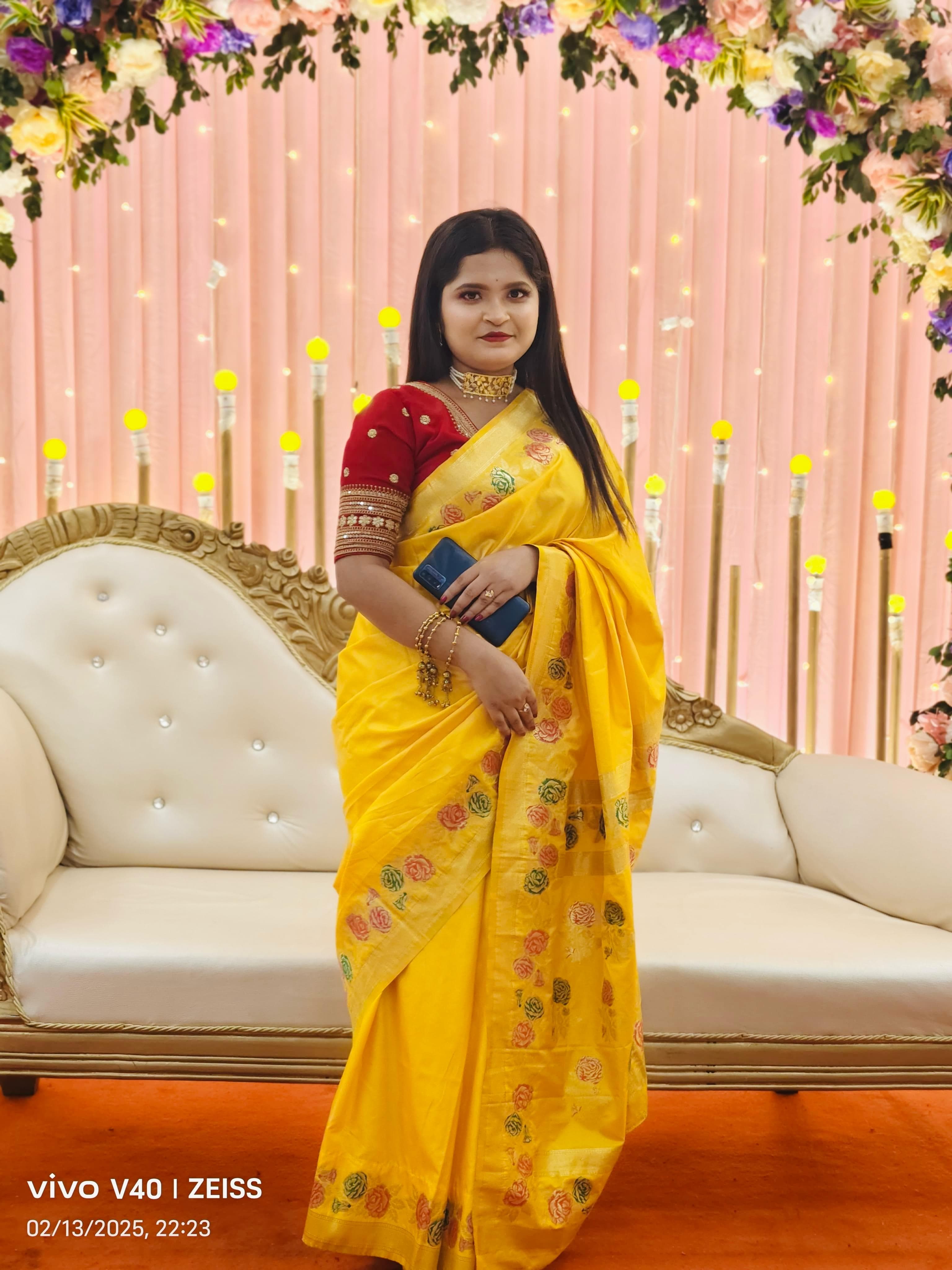 Portrait at festive event